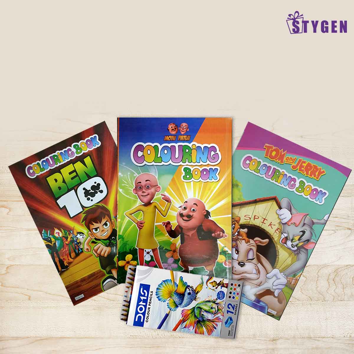 Kids Colouring Book With Colour Pencil Set- 4